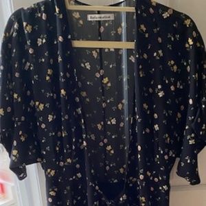 Reformation Long Wrap Dress